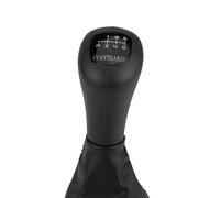 Aramox Pommeau de Levier de Vitesse Couvercle de Pommeau de Levier de Vitesse en Cuir PU 5 Vitesses Noir Remplacement du de Manuel 13 X 9 Cm pour Les Pilotes W202 C W208 CLK W210 E (6ème)