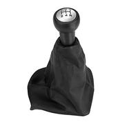 Aramox Pommeau de Levier de Vitesse en Cuir, 5 Vitesses avec Couvercle Anti-poussière, Compatible avec 207/307/406