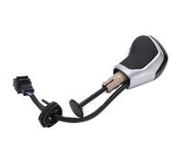 Aramox Pommeau de Levier de Vitesse LED ABS avec Pommeau de Levier de Vitesse éclairé en Cuir Finition Chromée Mate Installation Facile pour la Conduite de Nuit Mise à Niveau Intérieure pour Mk3