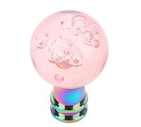 Aramox Pommeau de Levier de Vitesse, Levier de Vitesse Universel à Boule Ronde en Acrylique, Expérience de Changement de en Douceur pour la Plupart des Voitures (PINK)