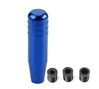 Aramox Pommeau de levier de vitesse universel, 5,1 pouces en alliage d'aluminium voiture manette de vitesse manuelle boutons de levier de vitesse poignée de tête levier de vitesse 13 cm(Blue)