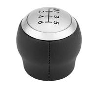 Aramox Pommeau de Levier de Vitesses 6 Vitesses Manuel pour Auris 1.8MT, ABS, Noir Argent Gris, 4.5cm