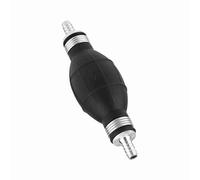 Aramox Pompe à Carburant Manuelle Poire d'amorçage en Caoutchouc 6 Mm Pompe de Transfert de Carburant Noire avec Doubles Clips d'étanchéité Grande Poignée Antidérapante 'aspiration pour (10mm)