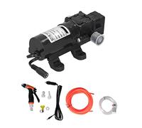 Aramox Pompe de Nettoyeur Haute Pression Portable pour Lave-Auto, 12 V, 80 W, Kit de Nettoyage à Diaphragme avec Cordon d'alimentation de, Tuyau de Pulvérisation de 6 M pour Voiture, Maison,