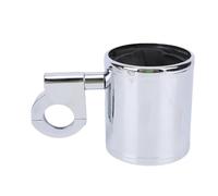 Aramox Porte-gobelet de Moto Universel de 7/8 à 1-1/4 Pouces, Pince de Guidon, Tête Rotative à 360 °, Porte-gobelet Robuste de 3,8 Pouces de Profondeur pour Moto ATV UTV Scooter