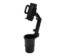 Aramox Porte-téléphone pour Support de Gobelet de Voiture, 2 en 1 Support Universel Extensible pour Gobelet Base Réglable Rotatif à 360° Compatible avec Tous Les Smartphones pour SUV,