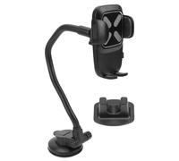 Aramox Porte-Téléphone Voiture Flexible, Support de Téléphone Mobile pour Tableau de Bord ou Pare-Brise avec Ventouse, Rotation à 360°, Stabilisateur Anti-Vibration pour Tous Les (Support de Tube