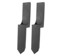 Aramox Poste de Clôture en Acier Robuste - Réparation de Stake -kit Ground Pike for Stable Fence Support 2 Set pour Les Poteaux Tremblants