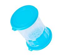 Aramox Pot à Cornichons à Rabat, Séparation Sèche et Humide, Hermétique, Jus de Cornichon, Olive, Stockage en Sablier pour Réunion de Famille, Silicone PP de qualité Alimentaire 4,4x5,8 Pouces (BLUE)