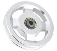 Aramox Poulie de Fitness, Accessoire de Gymnastique Léger en Alliage d'aluminium, Mouvement Fluide pour équipement de Musculation à Domicile, 90 Mm, adapté à Divers Entraînements (Diamètre 115mm)