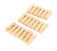 Aramox Poupées à Clips en Bois, Bois inachevé pour l'artisanat de Bricolage, pour la Fête ou la Décoration Intérieure, Paquet de 20 Ornements en pour les Activités pour Enfants