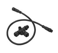 Aramox pour Câble Dorsal NMEA 2000 avec Connecteur en T, Câbles de Réseau Marin M12 5 Broches 0,5 M étanches pour Réseaux Lowrance Simrad B&G Navico
