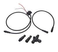 Aramox pour Kit de D¨¦marrage NMEA 2000, Cable D'alimentation 1 M avec Fusible 0,5 M Cable de Connexion Male Femelle Terminator T Connecteur IP67 ¨¦tanche pour R¨¦seaux Lowrance