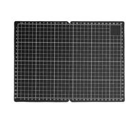 Aramox Pousque de Tapis de Coupe Noir Auto-guérison avec Grille pour A4 A5, Planche à Découper Pvc Souple en Pvc Pvc pour le Maquette de Construction de Modèle D'artisanat, 11,69x8.27