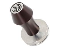 Aramox Presse à café en Acier Inoxydable de 58 Mm, Base Creuse pour une Compression Uniforme du Sol, Prise Confortable pour les Baristas à Domicile et les Cafés. (BROWN)