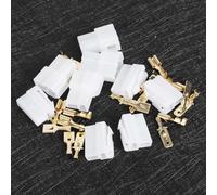 Aramox Prise d'alimentation Radio, Connecteur de Type T à 2 Broches, Installation Simple, Conception Durable en ABS et en Cuivre, Compatible avec Les Systèmes de Talkie-walkie et d'autoradio