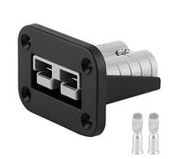 Aramox Prise d'alimentation RV 50 A, Prise d'alimentation Ignifuge 600 W Grand ABS Ignifuge Actuel pour Bus de Yacht de Bateau de Camion