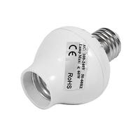Aramox Prise de Capteur de Mouvement E27 Prise de Capteur de Lumière -ondes ABS AC Détection à 360 DegréS Délai de 40 S pour Placards Sous-sols Escaliers Garages Salles de Bains