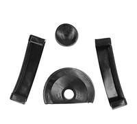 Aramox Protecteur de Mâchoire d'étau en Caoutchouc, 4 Ensembles de Tampons Souples Antidérapants pour la Fabrication de Bijoux de Plomberie, Convient aux Petits étaux de Table à Mâchoires Parallèles