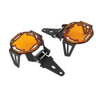 Aramox Protecteur de Phare Antibrouillard, Couvercle de Phare Antibrouillard LED en Aluminium pour R1200GS R1250GS Adventure, Accessoire de Moto Durable (Orange)