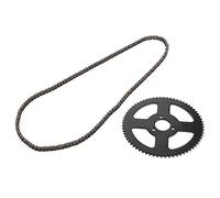 Aramox Qiilu Chaine 25H Et 144 Maillons Pignons Arbre De Remplacement D’Arbre À 2 Temps Pour Moto Couronne Quad Électrique Pignon Arrière, Chaîne 25H 144 Maillons, Chaîne de Pignon pour Tricycle