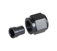 Aramox Raccord de Ligne Dure en Aluminium, corrosivité et Résistants à Haute Température, Plusieurs Tailles, 8 un écrou de Tube Femelle et un Manchon pour 1/2 'Tube OD (6AN)
