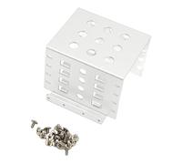 Aramox Rack de Disque Dur de 2,5 Pouces, Alliage d'aluminium avec Conception Avancée de Flux d'air pour l'extension de Stockage SSD et Disque Dur, Idéal pour Les PC et la Configuration NAS (Silver)