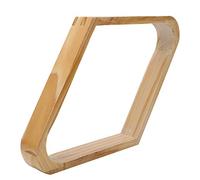 Aramox Rack de Triangle de Billard Professionnel en Bois en Bois Rack à Balle de Piscine à Balle à à Billes avec Conception Vintage pour Une Organisation de Efficace Rapide (Cadre en Diamant en Bois)