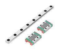 Aramox Rail guidé Linéaire MGN9B, 150 X 9 Mm avec un Bloc de Rail MGN9B 2PCS, Système de Lubrification de Retenue de Balle à 4 Points pour CNC