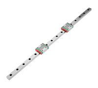Aramox Rail Linéaire Miniature MGN12, Acier de Roulement, Système de Lubrification Lisse, Conception de Charge à 4 Points, Guide Linéaire de 400 Mm pour l'équipement Automatique, Outils de Précision
