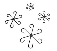 Aramox Rebe Support Clips Plante-Design Amical, Porte-Coffre Portable pour Les Pelouses, 4 Tailles Différentes de Matériaux Plastiques Légers (Black)