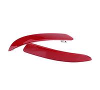 Aramox Réflecteur de pare-chocs arrière, Réflecteur de pare-chocs arrière gauche et droit coque ABS + lentille PC pour E70 X5 2007-2013 63217158949 63217158950 rouge