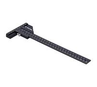 Aramox Règle de Traçage en T pour Menuiserie, Précision 0,02 Mm | Fonction pied à coulisse, plage de mesure de 11 pouces, corps en aluminium anodisé, vérification d\'angle de 90 degrés,