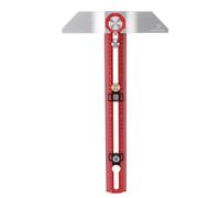 Aramox Règle de Travail du Bois de Type T de Haute Précision en Alliage D'aluminium pour le Marquage de Précision et la Perforation de Trous, Ensemble D'outils Pratiques pour les Passionnés