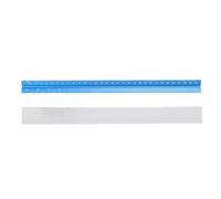 Aramox Règle D'échelle Triangulaire, Métrique Bleu en Aluminium 6 échelles 1: 100 1: 200 1: 250 1: 300 1: 400 1: 500 pour L'ingénieur Architecte