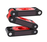 Aramox Règle Pliante, Outil Multi-angle ABS avec Base et Flacons à Bulles pour les Projets de Menuiserie et de Plomberie