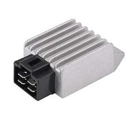 Aramox Régulateur de Tension pour Moto, 12V 4 Broches, Redresseur Universel Compatible avec ATV, Cyclomoteur, Scooter GY6