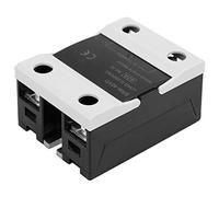 Aramox Relais à état Solide 40A 0-10 V DC, Contacts en Argent en Alliage, Indication d'état du Tube LED, capacité de Courant de Surtension 700%, Matériau Ignifuge, Plaque Inférieure en Aluminium Pur