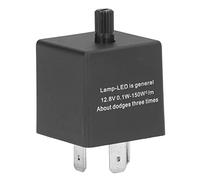 Aramox Relais Clignotant LED Réglable à 3 Broches, Matériau ABS, Performances à Haute sensibilité, Relais de Signal de Virage électronique étanche pour une Utilisation Automobile