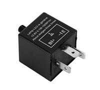 Aramox Relais clignotant stroboscopique LED réglable 12V 3 broches pour clignotant rapide Super Flash