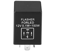 Aramox Relais de clignotant de voiture, décodeur de relais de clignotant de voiture EP27 FL27 à 5 broches pour voyant de clignotant à LED, 12V