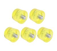 Aramox Remplacement de la Tête de Marteau en Caoutchouc Soft Transparent Jaune de Pointe de Frappe pour Outils d'installation 5pcs M8 X 1 Kit d'accessoires (Φ25mm)