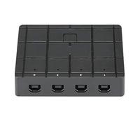 Aramox Répartiteur USB Manuel, Commutateur d'adaptateur USB 4 Entrées 1 Sortie 2.0 1920 X 1080 Plug and Play pour 4 Ordinateurs Partageant un Périphérique de 98 à 8.1