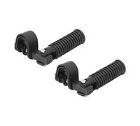 Aramox Repose-pieds de Moto, Repose-pieds en Métal Réglables avec Pince de 1 Pouce pour une Conduite Confortable sur des Protections de Moteur de 25 Mm (BLACK)