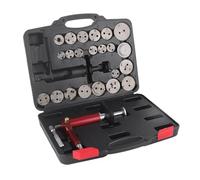 Aramox Repousse Piston Frein Kit d'outils de Remontage de Piston de Frein 24 Pièces, Acier 45, Haute efficacité 118 Psi, Ajustement Universel pour Voitures, Solution Complète d'entretien des Freins