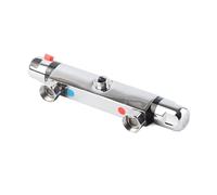 Aramox Robinet de Douche Thermostatique, Mitigeur D'eau Chaude et Froide pour Salle de Bain, Contrôle de Température Réglable (Buse vers le haut)