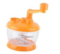 Aramox Robot Culinaire Manuel, PP de qualité Alimentaire et Acier Inoxydable, Hachoir à Légumes Manuel avec 6 Lames pour la Cuisine à Domicile et le Restaurant (6 lames)