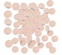 Aramox Rondelles de Bois de Hêtre Non Finies, Disques en Bois Brut pour | Cercles Naturels en Bois, Embellissements en Plaquettes de 0,2 Pouce pour la Fabrication de Bijoux, Tableaux