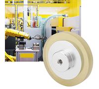 Aramox Roue d'encodeur en Caoutchouc Non Glissement, Support en Alliage en Aluminium Robuste, Roue en Caoutchouc Haute rigidité, Solutions de Mesure de 200 Mm 250 Mm 300 pour les Encodeurs (200)