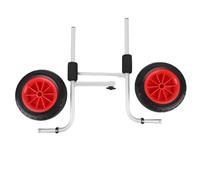 Aramox Roues Solides de 1 Paire 10 Pouces avec Largeur Réglable Remplacement Pliable Robuste pour Le Chariot en Kayak, Transporteur de canoë, Remorque de Bateau